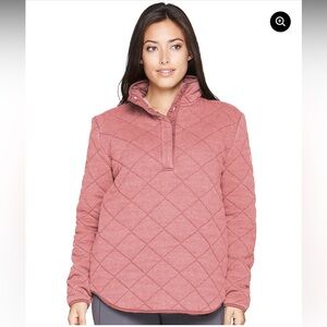 NWOT Colosseum Quilted Rose Pullover